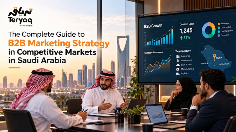 The Complete Guide to B2B Marketing Strategy in Competitive Markets in Saudi Arabia - Teryaq Agency The Complete Guide to B2B Marketing Strategy in Competitive Markets in Saudi Arabia - Teryaq Agency
